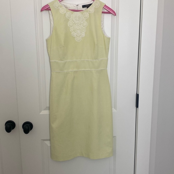 Alex Marie Seersucker Sheath‎ Dress - Picture 3 of 11